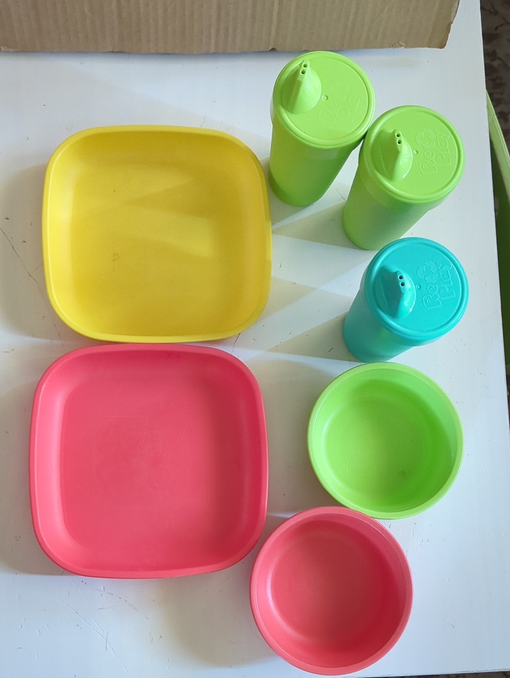 Replay 7 Piece Toddler Kids Plate, Bowl, Cup Bundle